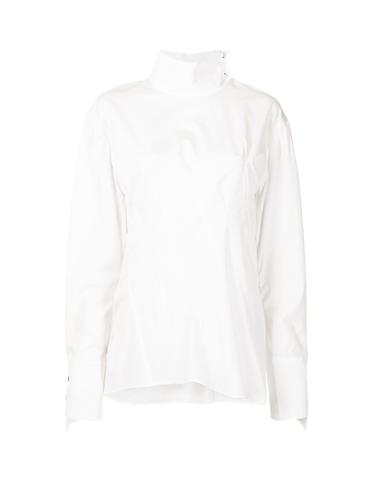 WHITE PULLOVER SHIRT  설밤 화이트 풀오버 셔츠 - 아데쿠베